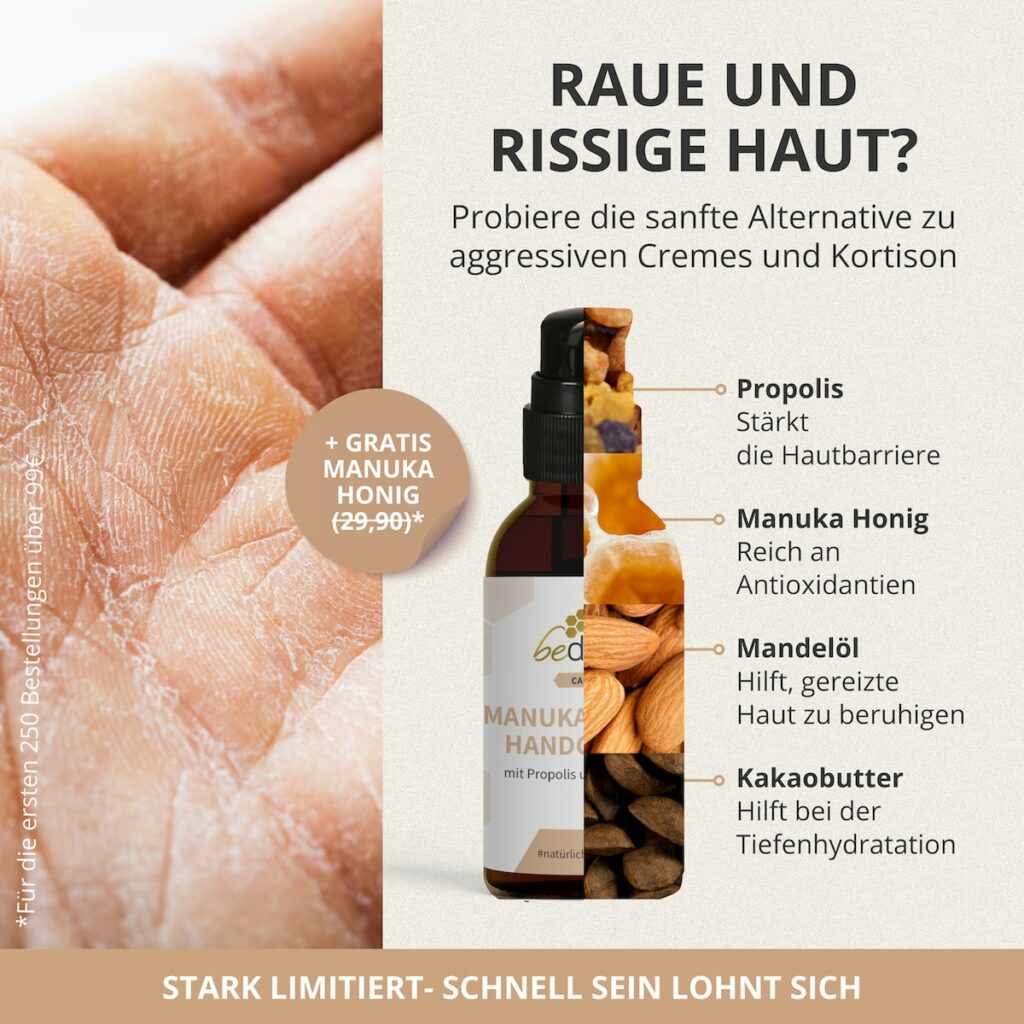 Bedrop Hautcreme mit Propolis und Manuka Honig